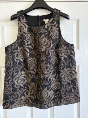 J CREW  Taffeta Popover Top Blouse Shirt